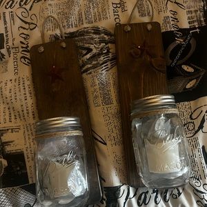 Two farmhouse sconces